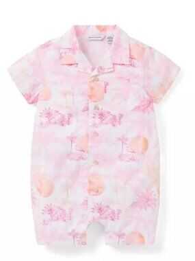 Serena Williams x Janie and Jack Toile Tour Baby Romper